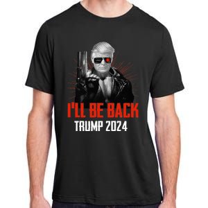 Funny Trump 2024 45 47 Trumpinator I'll Be Back Save America Adult ChromaSoft Performance T-Shirt