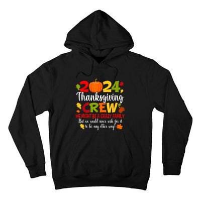 Family Thanksgiving 2024 Thanksgiving Crew Turkey Matching Hoodie