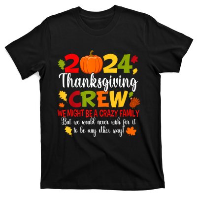 Family Thanksgiving 2024 Thanksgiving Crew Turkey Matching T-Shirt