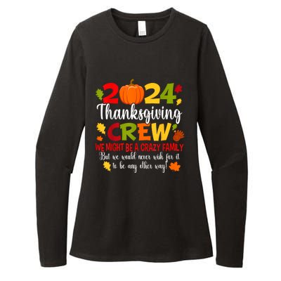 Family Thanksgiving 2024 Thanksgiving Crew Turkey Matching Womens CVC Long Sleeve Shirt