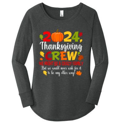 Family Thanksgiving 2024 Thanksgiving Crew Turkey Matching Women's Perfect Tri Tunic Long Sleeve Shirt