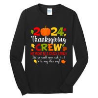 Family Thanksgiving 2024 Thanksgiving Crew Turkey Matching Tall Long Sleeve T-Shirt