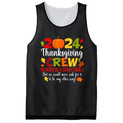 Family Thanksgiving 2024 Thanksgiving Crew Turkey Matching Mesh Reversible Basketball Jersey Tank