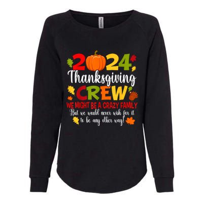 Family Thanksgiving 2024 Thanksgiving Crew Turkey Matching Womens California Wash Sweatshirt