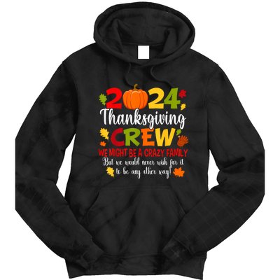 Family Thanksgiving 2024 Thanksgiving Crew Turkey Matching Tie Dye Hoodie