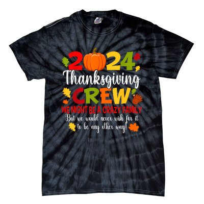 Family Thanksgiving 2024 Thanksgiving Crew Turkey Matching Tie-Dye T-Shirt