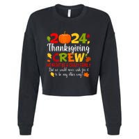 Family Thanksgiving 2024 Thanksgiving Crew Turkey Matching Cropped Pullover Crew