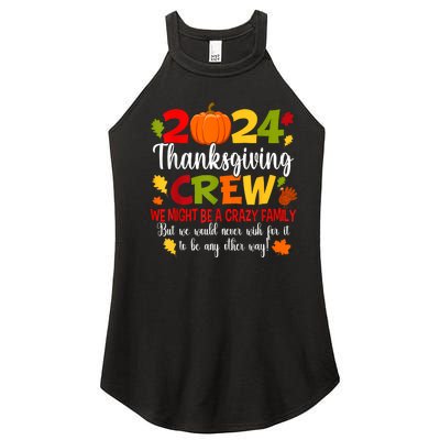 Family Thanksgiving 2024 Thanksgiving Crew Turkey Matching Women's Perfect Tri Rocker Tank