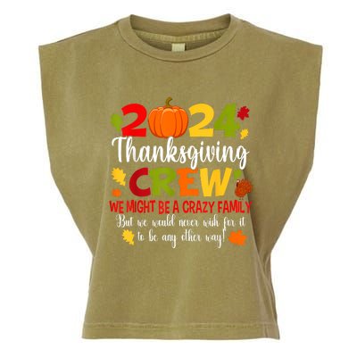 Family Thanksgiving 2024 Thanksgiving Crew Turkey Matching Garment-Dyed Women's Muscle Tee