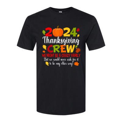 Family Thanksgiving 2024 Thanksgiving Crew Turkey Matching Softstyle CVC T-Shirt