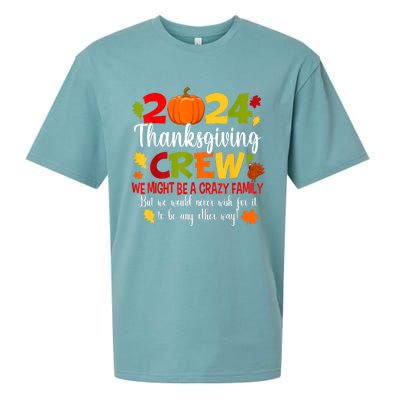 Family Thanksgiving 2024 Thanksgiving Crew Turkey Matching Sueded Cloud Jersey T-Shirt