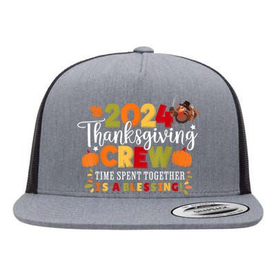 Family Thanksgiving 2024 Thanksgiving Crew Matching Group Flat Bill Trucker Hat