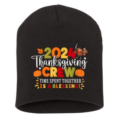 Family Thanksgiving 2024 Thanksgiving Crew Matching Group Short Acrylic Beanie