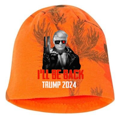 Funny Trump 2024 45 47 Trumpinator ILl Be Back Save America Kati - Camo Knit Beanie