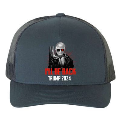 Funny Trump 2024 45 47 Trumpinator ILl Be Back Save America Yupoong Adult 5-Panel Trucker Hat