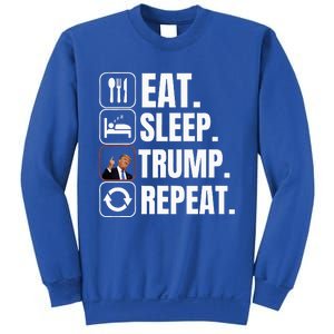 Funny Trump 2024 Take America Back American Flag Sweatshirt