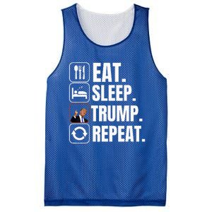 Funny Trump 2024 Take America Back American Flag Mesh Reversible Basketball Jersey Tank