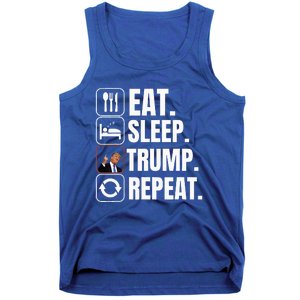 Funny Trump 2024 Take America Back American Flag Tank Top