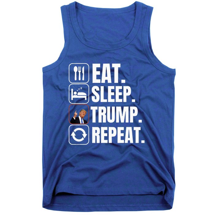 Funny Trump 2024 Take America Back American Flag Tank Top