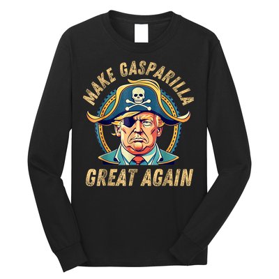 Funny Trump 2024 Make Gasparilla Great Again Gasparilla Long Sleeve Shirt
