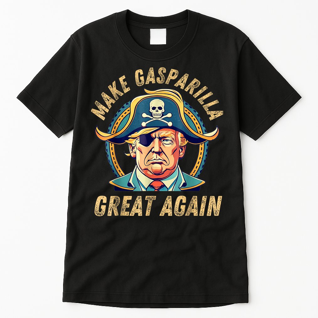 Funny Trump 2024 Make Gasparilla Great Again Gasparilla Tall T-Shirt