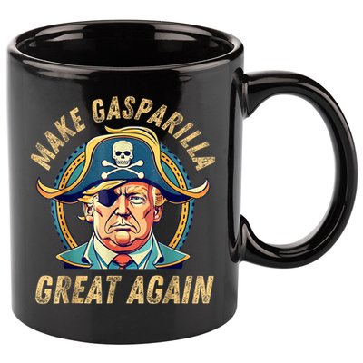 Funny Trump 2024 Make Gasparilla Great Again Gasparilla 11oz C Handle Ceramic Mug