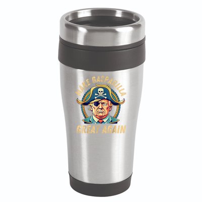 Funny Trump 2024 Make Gasparilla Great Again Gasparilla 16oz Travel Tumbler