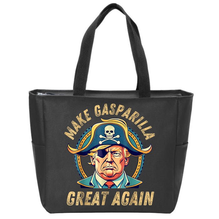 Funny Trump 2024 Make Gasparilla Great Again Gasparilla Zip Tote Bag