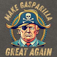Funny Trump 2024 Make Gasparilla Great Again Gasparilla Cotton Canvas Backpack