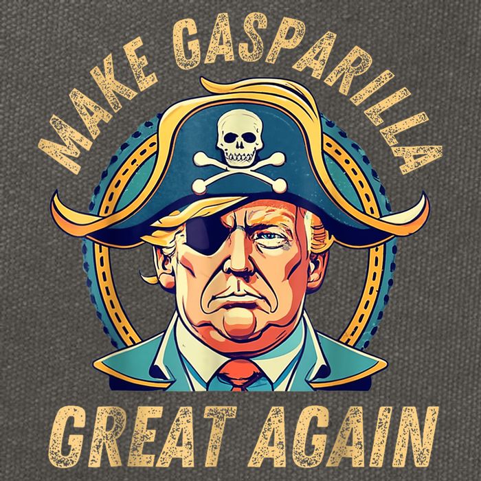 Funny Trump 2024 Make Gasparilla Great Again Gasparilla Cotton Canvas Backpack