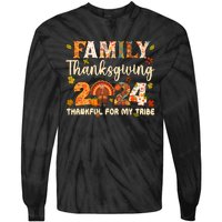 Family Thanksgiving 2024 Thanksgiving Crew Matching Group Tie-Dye Long Sleeve Shirt