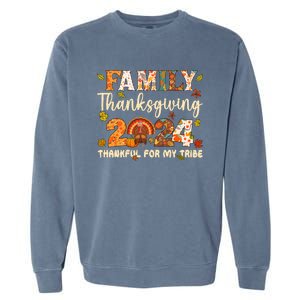 Family Thanksgiving 2024 Thanksgiving Crew Matching Group Garment-Dyed Sweatshirt