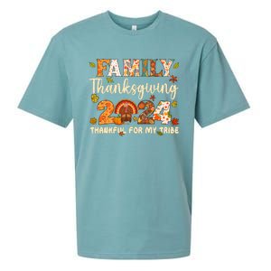 Family Thanksgiving 2024 Thanksgiving Crew Matching Group Sueded Cloud Jersey T-Shirt