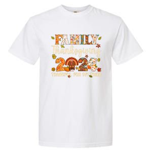 Family Thanksgiving 2024 Thanksgiving Crew Matching Group Garment-Dyed Heavyweight T-Shirt