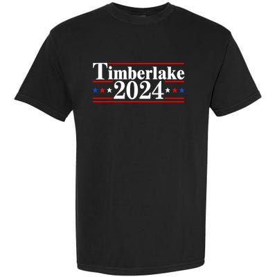 Funny Timberlake 2024 Retro Meme Political Election 2024 Garment-Dyed Heavyweight T-Shirt