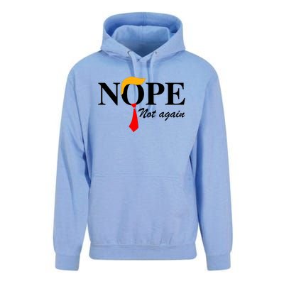 Funny Trump 2024 Nope Not Again Unisex Surf Hoodie