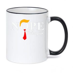 Funny Trump 2024 Nope Not Again 11oz Black Color Changing Mug