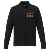 Family Thanksgiving 2024 Thankful For My Tribe Group Autumn Performance Long Sleeve Polo