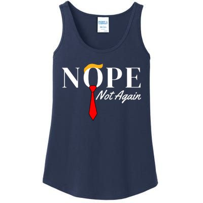 Funny Trump 2024 Nope Not Again Ladies Essential Tank