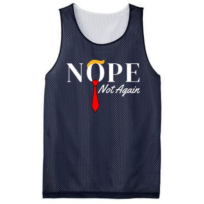 Funny Trump 2024 Nope Not Again Mesh Reversible Basketball Jersey Tank