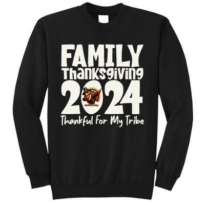 Family Thanksgiving 2024 Crew Dabbing Turkey Group Matching Sweatshirt