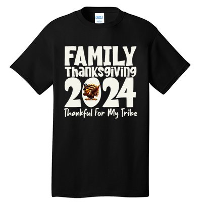 Family Thanksgiving 2024 Crew Dabbing Turkey Group Matching Tall T-Shirt