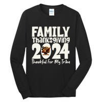 Family Thanksgiving 2024 Crew Dabbing Turkey Group Matching Tall Long Sleeve T-Shirt