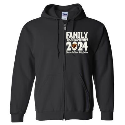 Family Thanksgiving 2024 Crew Dabbing Turkey Group Matching Full Zip Hoodie