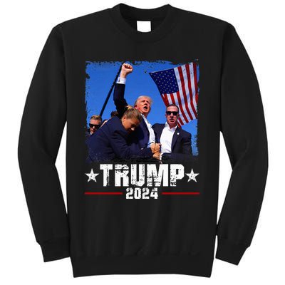 Fight Trump 2024 Election American Flag Donald Trump 2024 Sweatshirt