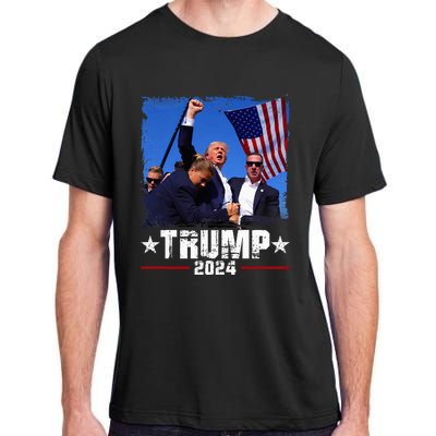 Fight Trump 2024 Election American Flag Donald Trump 2024 Adult ChromaSoft Performance T-Shirt