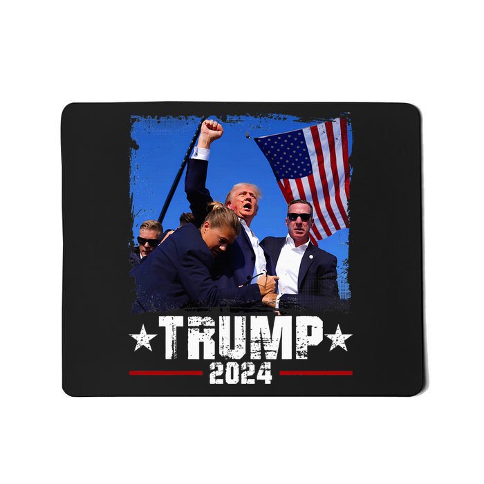 Fight Trump 2024 Election American Flag Donald Trump 2024 Mousepad