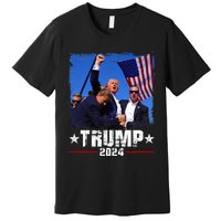 Fight Trump 2024 Election American Flag Donald Trump 2024 Premium T-Shirt