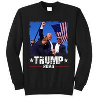 Fight Trump 2024 Election American Flag Donald Trump 2024 Tall Sweatshirt