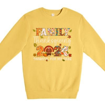 Family Thanksgiving 2024 Thanksgiving Crew Matching Group Premium Crewneck Sweatshirt